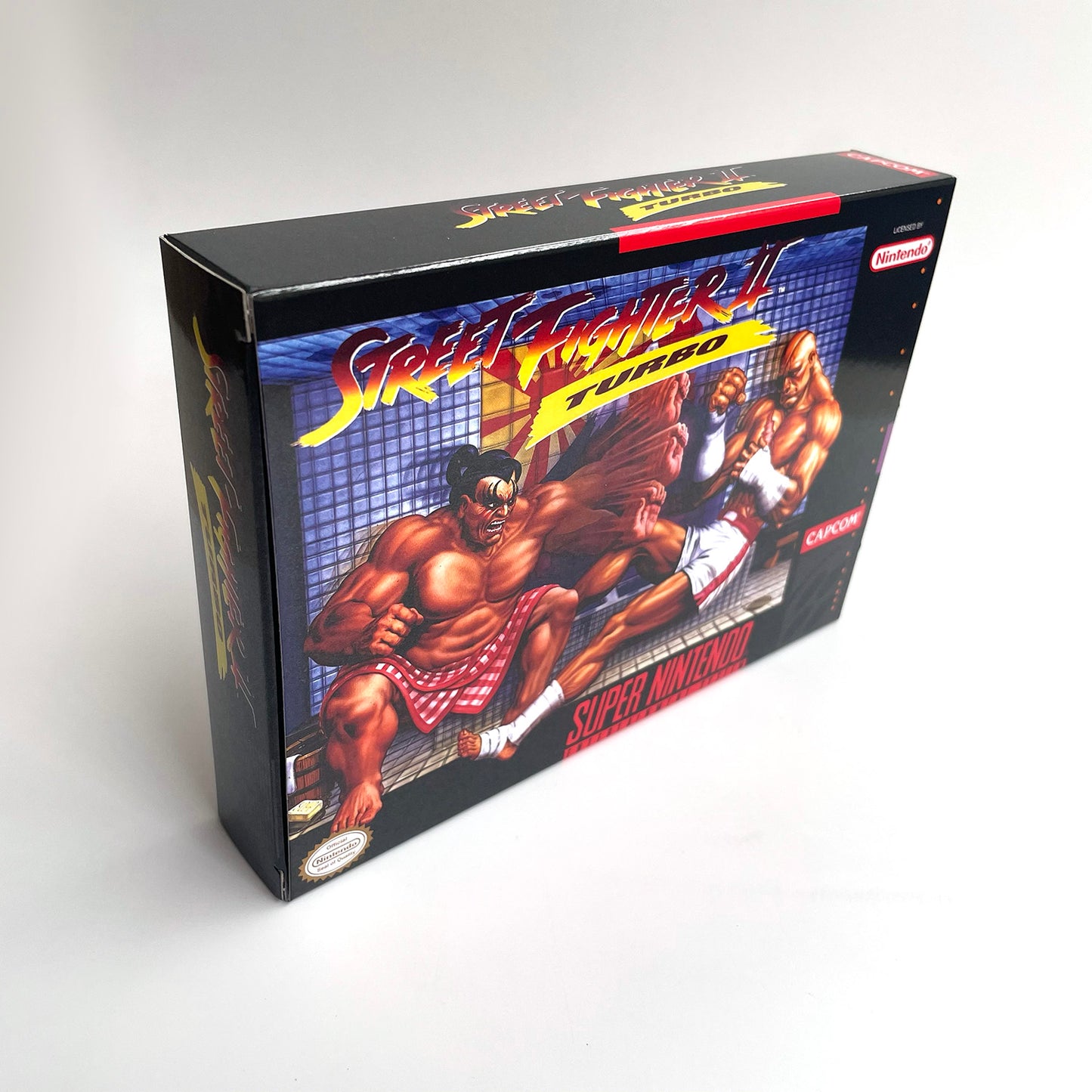 Street Fighter II Turbo cartridge with tray box manual for SNES super nintendo entertainment system