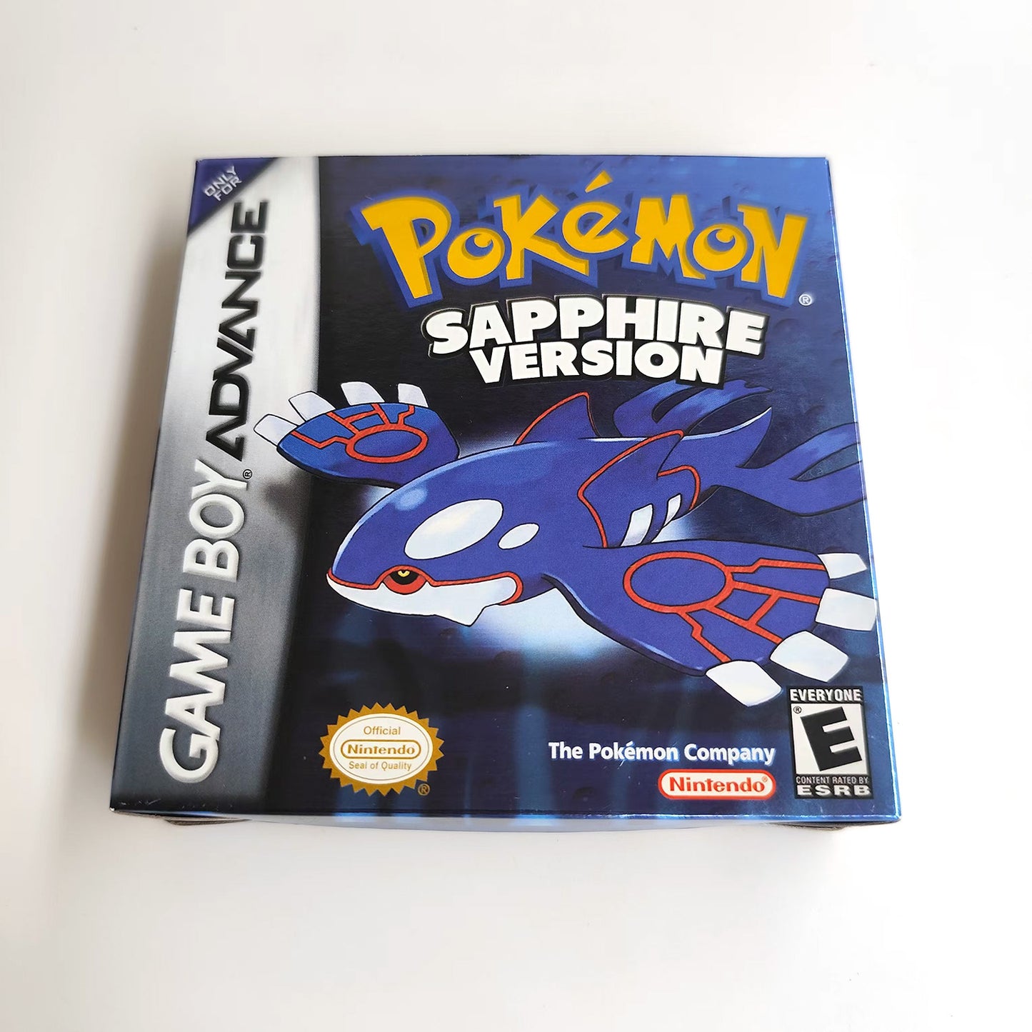 pokemon Sapphire version cartridge with tray box manual for gba game boy advance
