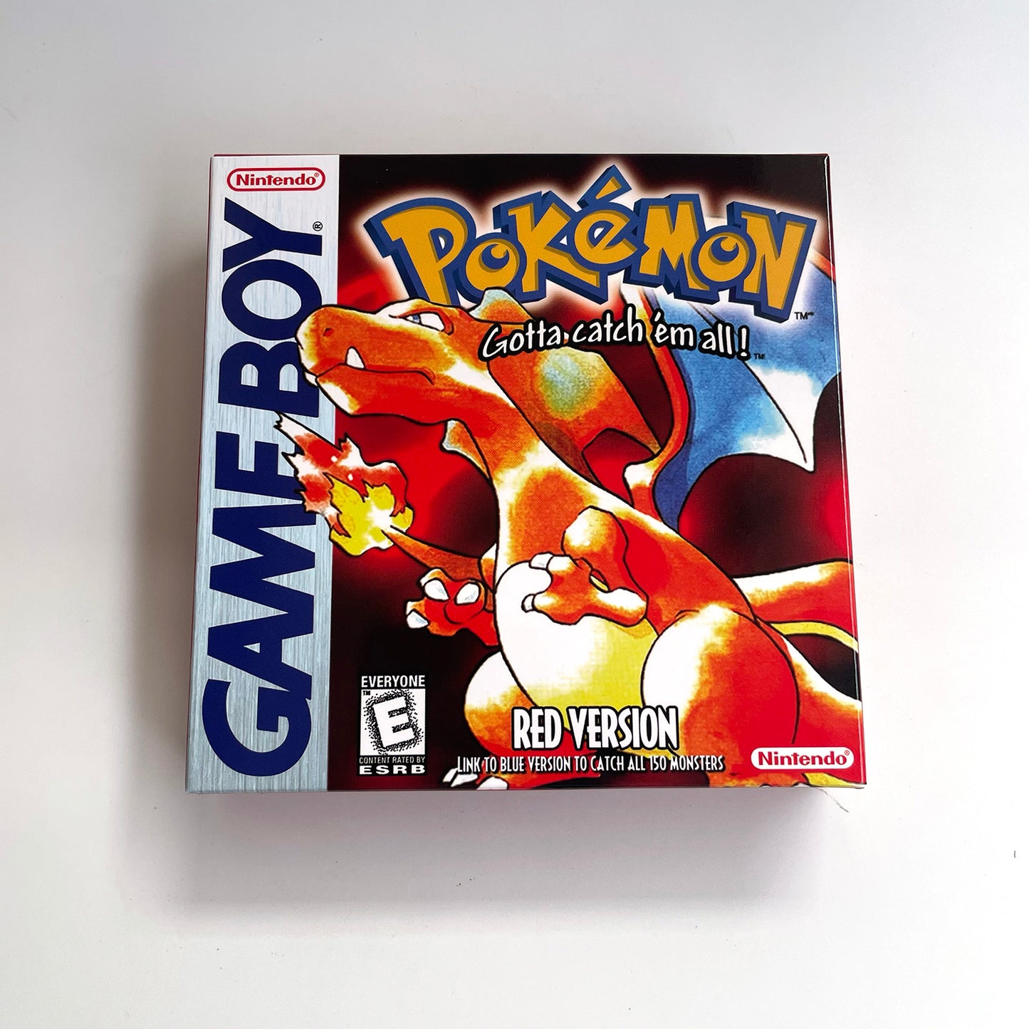 pokemon red version Battery save IC save Manual cartridge with tray box for gbc game boy color