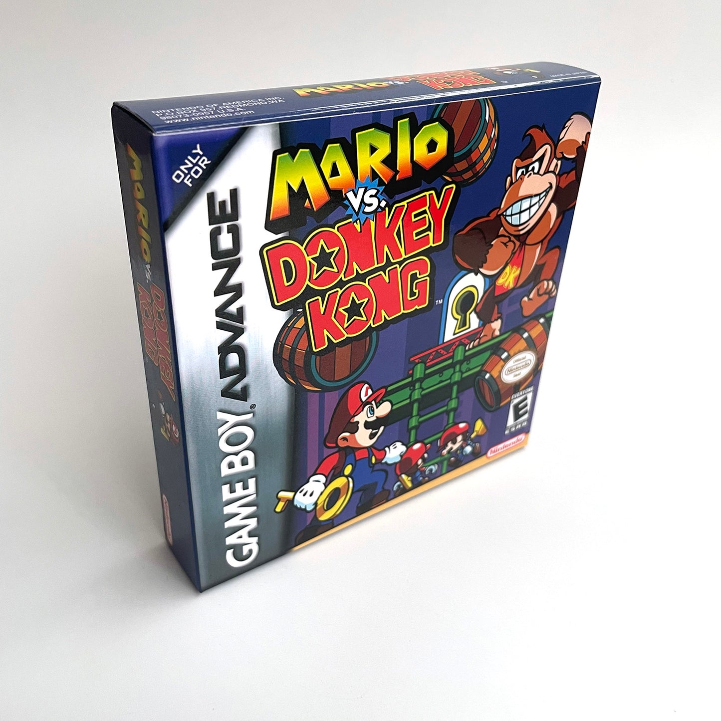 Mario vs. Donkey Kong cartridge with tray box manual for gba game boy advance