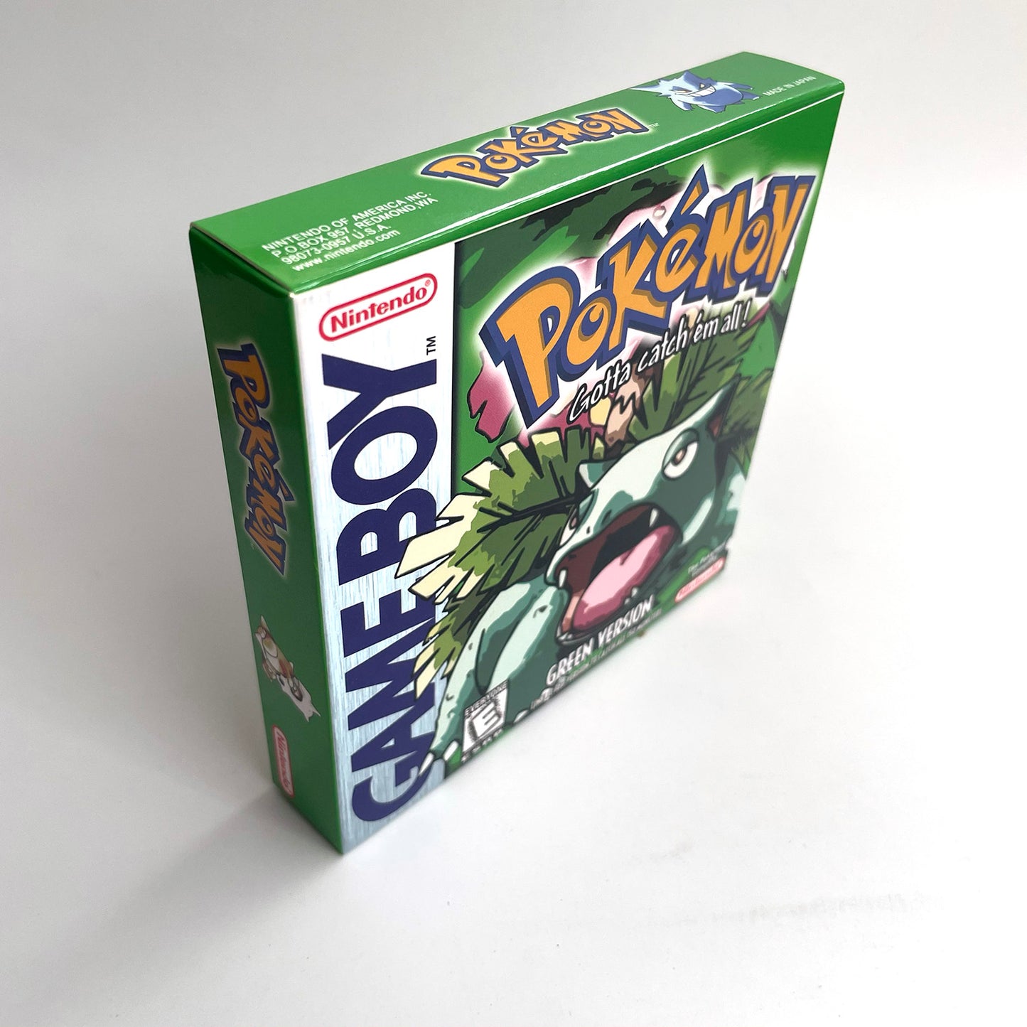 pokemon green version Battery save IC save Manual cartridge with tray box for gbc game boy color