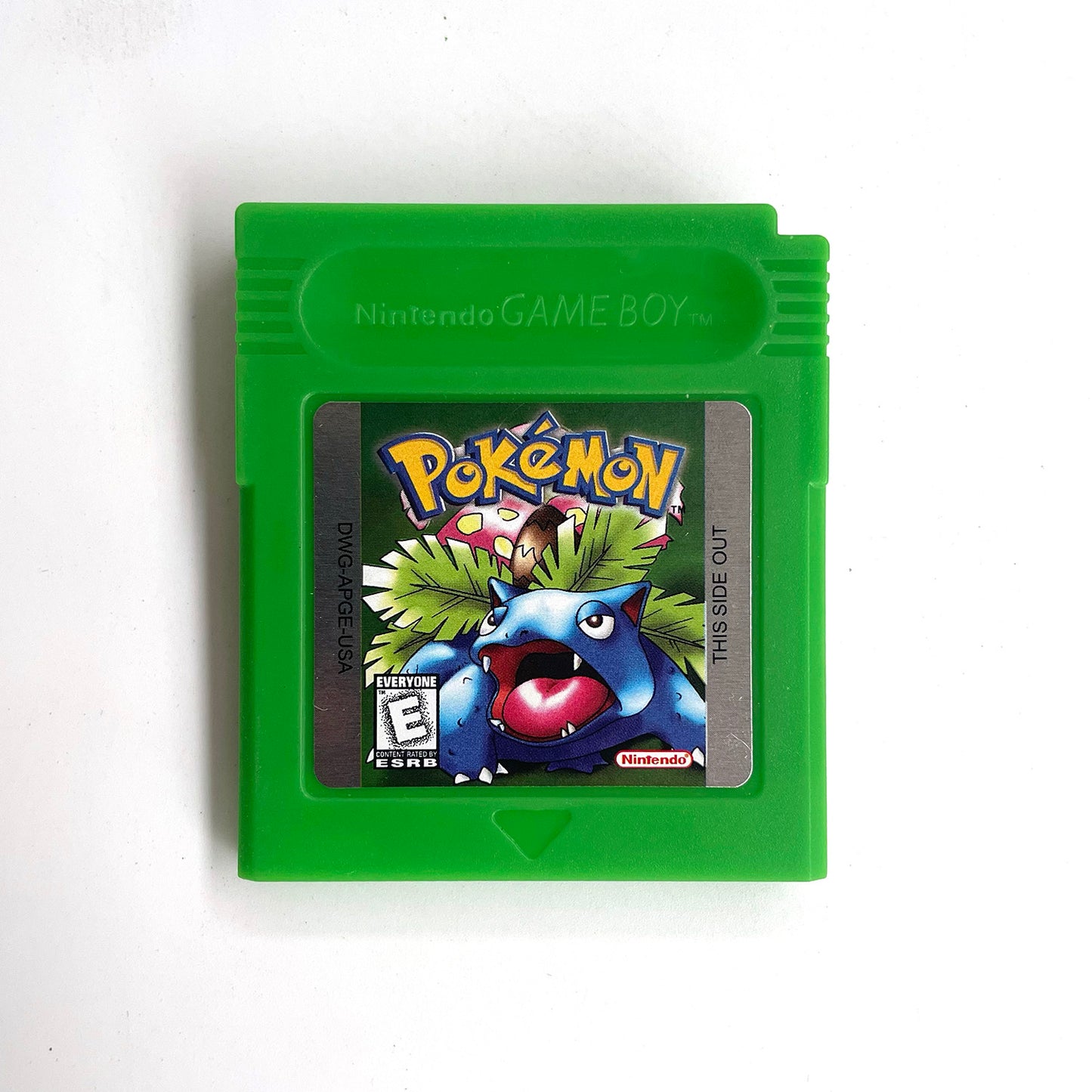 pokemon green version Battery save IC save Manual cartridge with tray box for gbc game boy color