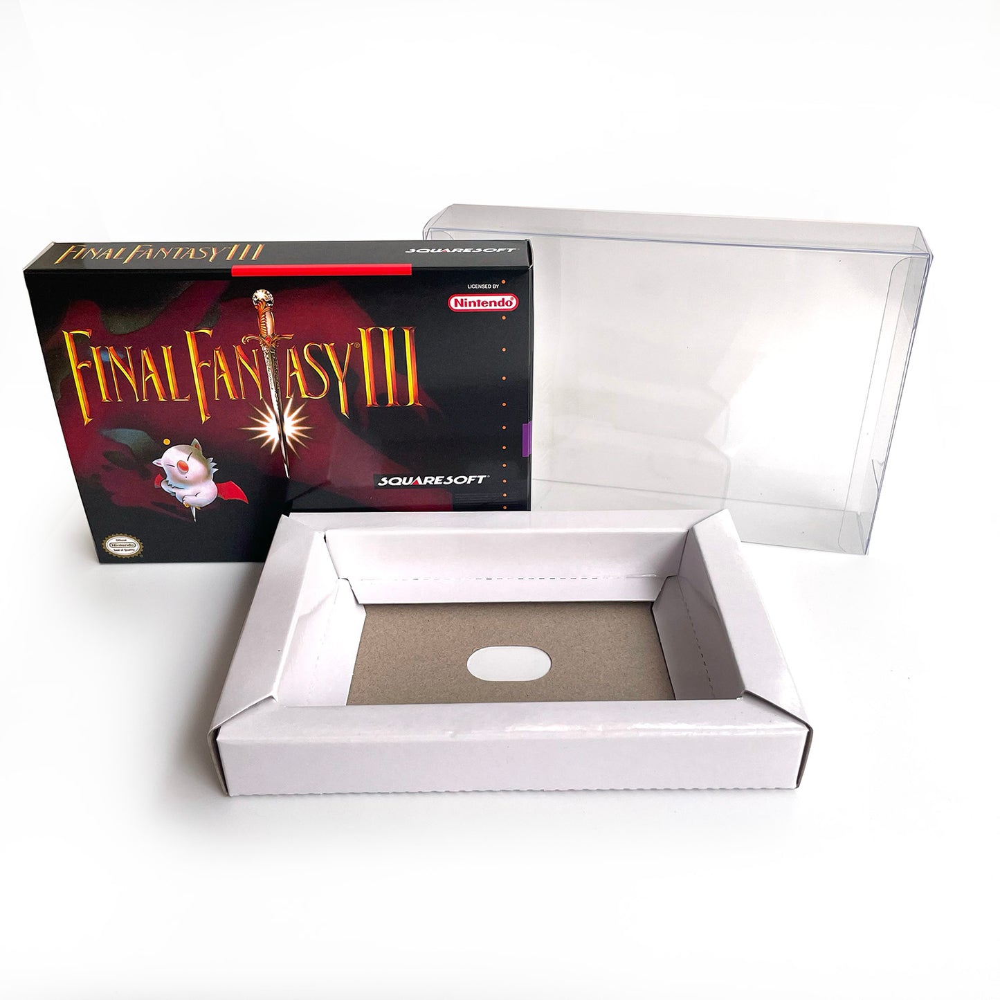 Final Fantasy III cartridge with tray box manual for SNES super nintendo entertainment system