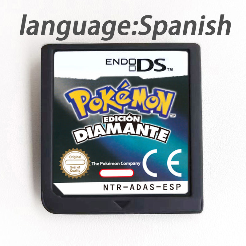 USA EUR FRA ESP NOE ITA Pokemon HeartGold SoulSilver Platinum Diamond Pearl Version Game cartridge for Nintendo Ds 3ds 2ds