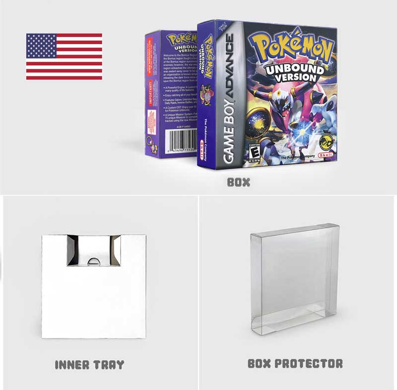 Pokemon Unbound (v2.1.1.1) ( IC RTC Flash cart ) Cartridge for GBA