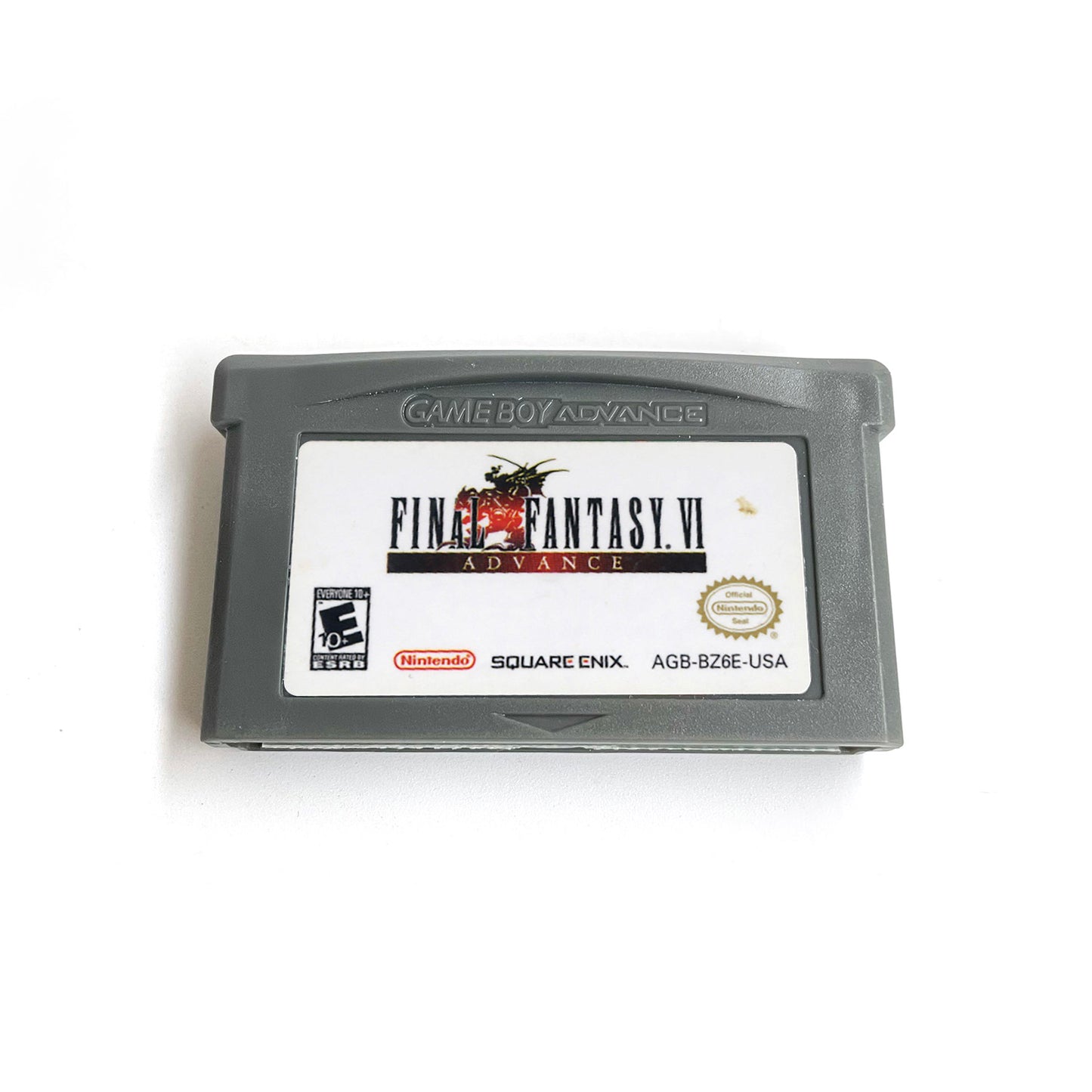 Final Fantasy VI cartridge with tray box manual for gba game boy advance