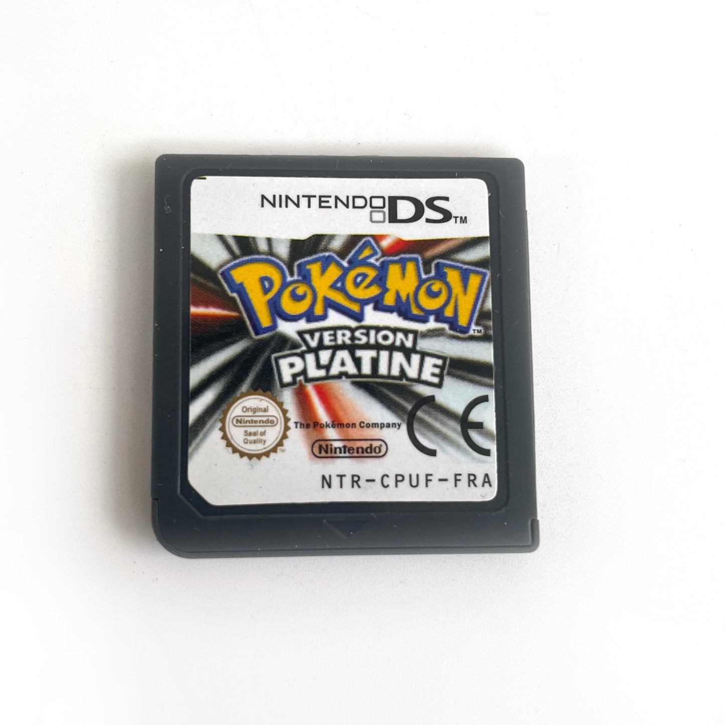 Pokemon FRA French Platinum Version game cartridge with tray box for nintendo DS