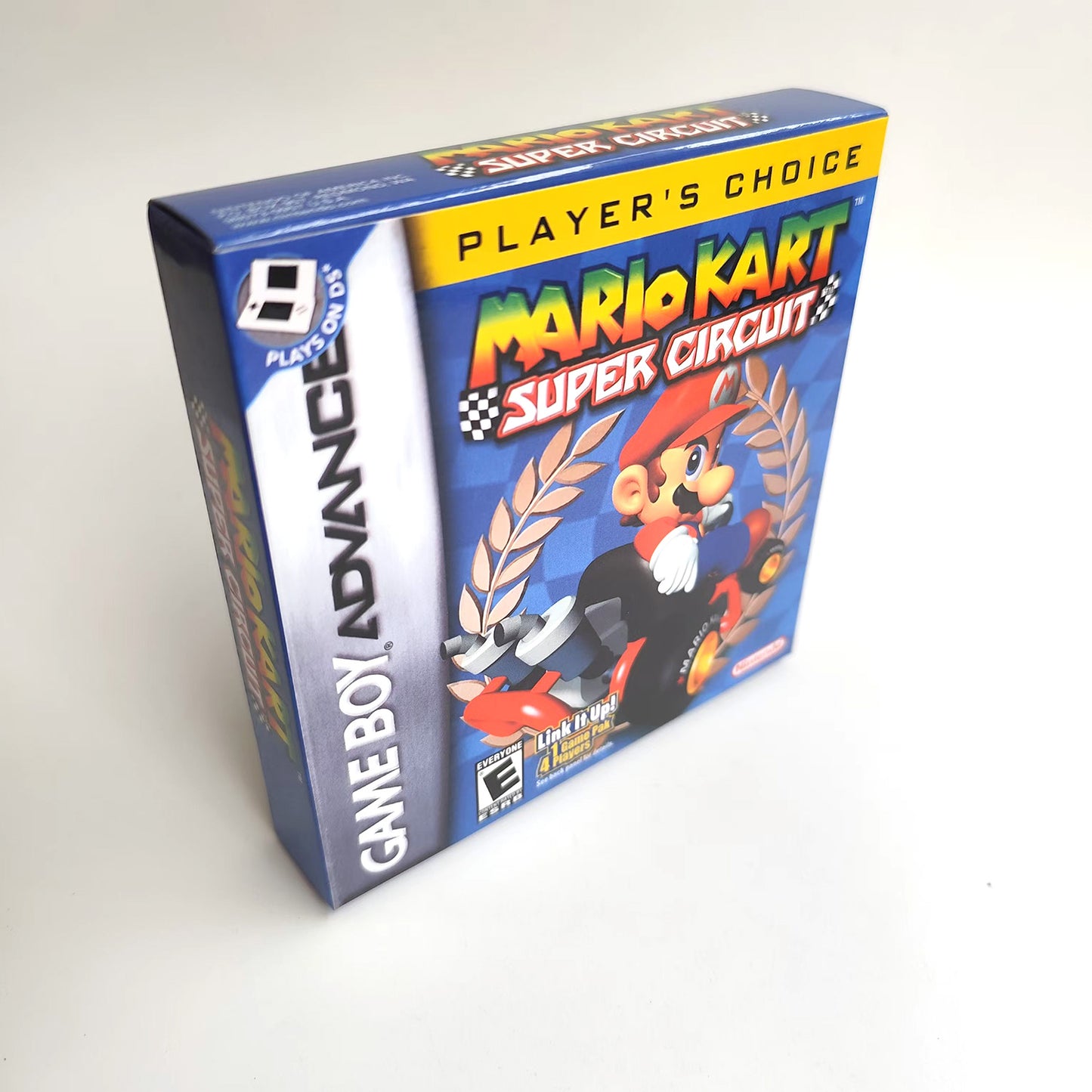 Mario Kart Super Circuit cartridge with tray box manual for gba game boy advance