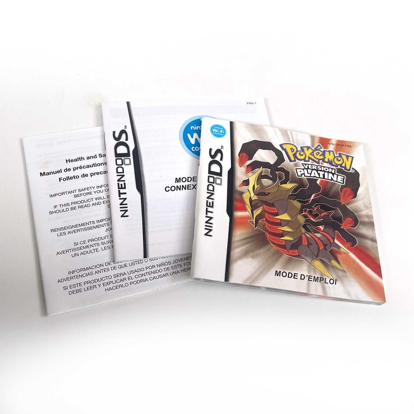 Pokemon FRA French Platinum Version game cartridge with tray box for nintendo DS