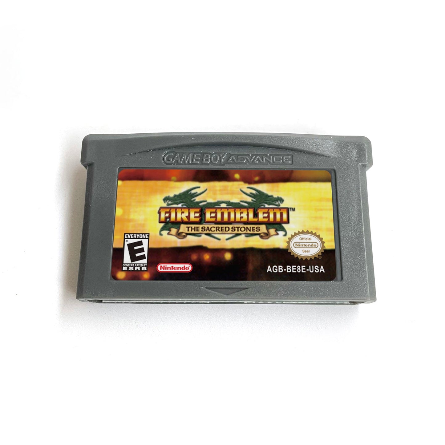 fire emblem the sacred stonse cartridge with tray box manual for gba game boy advance