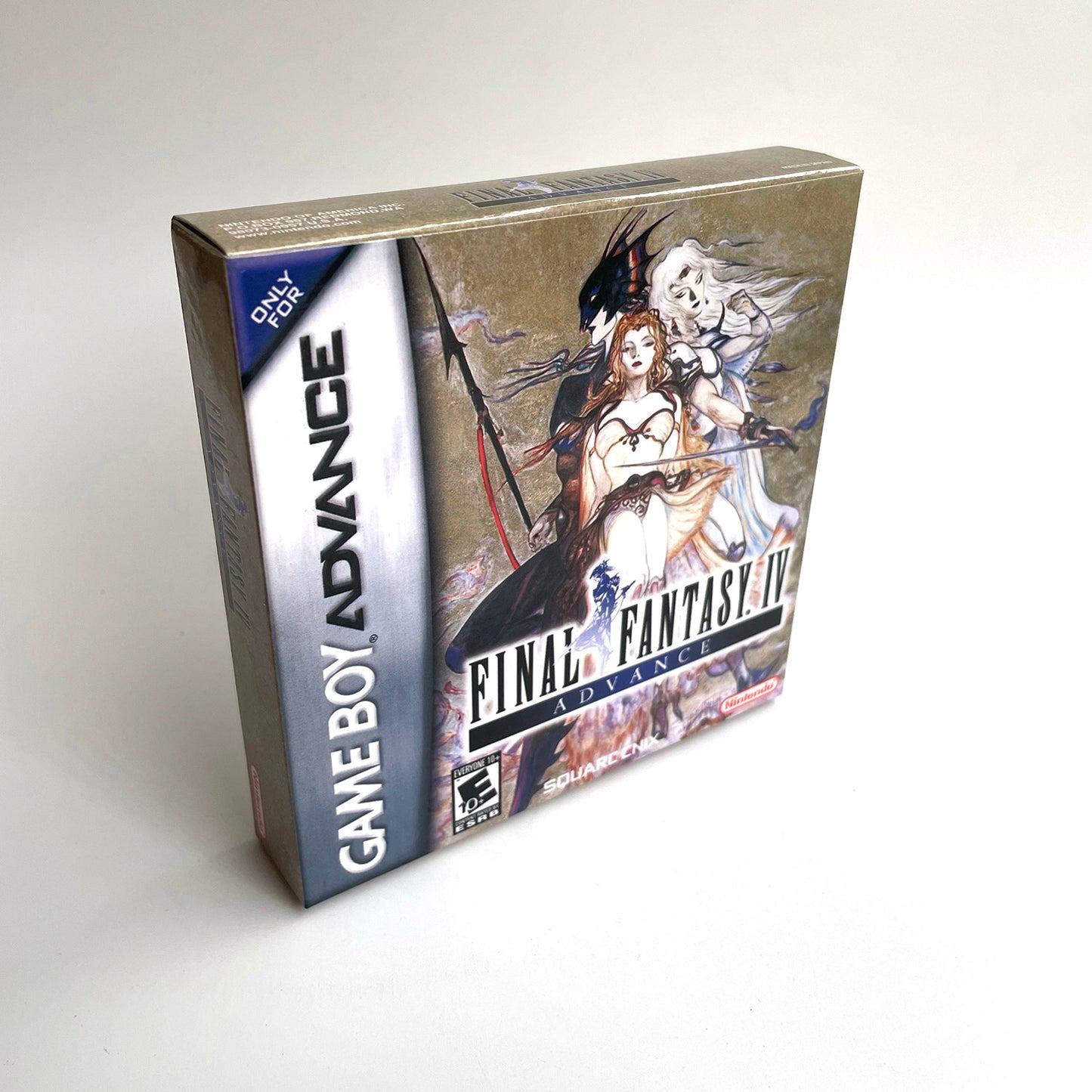 Final Fantasy 4 cartridge with tray box manual for gba game boy advance