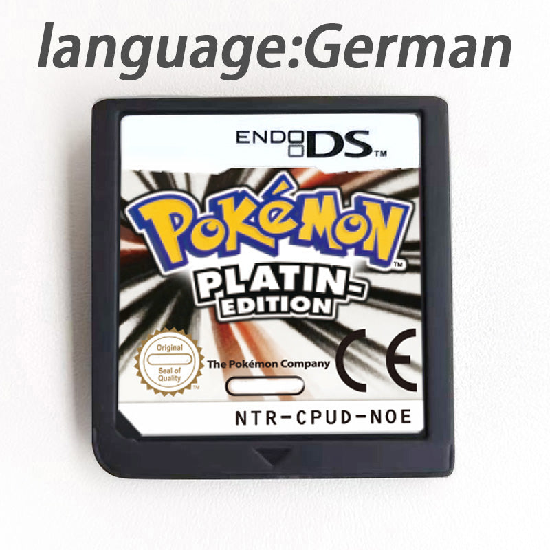 USA EUR FRA ESP NOE ITA Pokemon HeartGold SoulSilver Platinum Diamond Pearl Version Game cartridge for Nintendo Ds 3ds 2ds