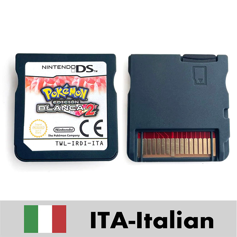 USA FRA ITA NOE ESP Pokemon HeartGold SoulSilver Black 1 2 White 1 2 Nintendo Game Cartridge for DS NDS 3DS