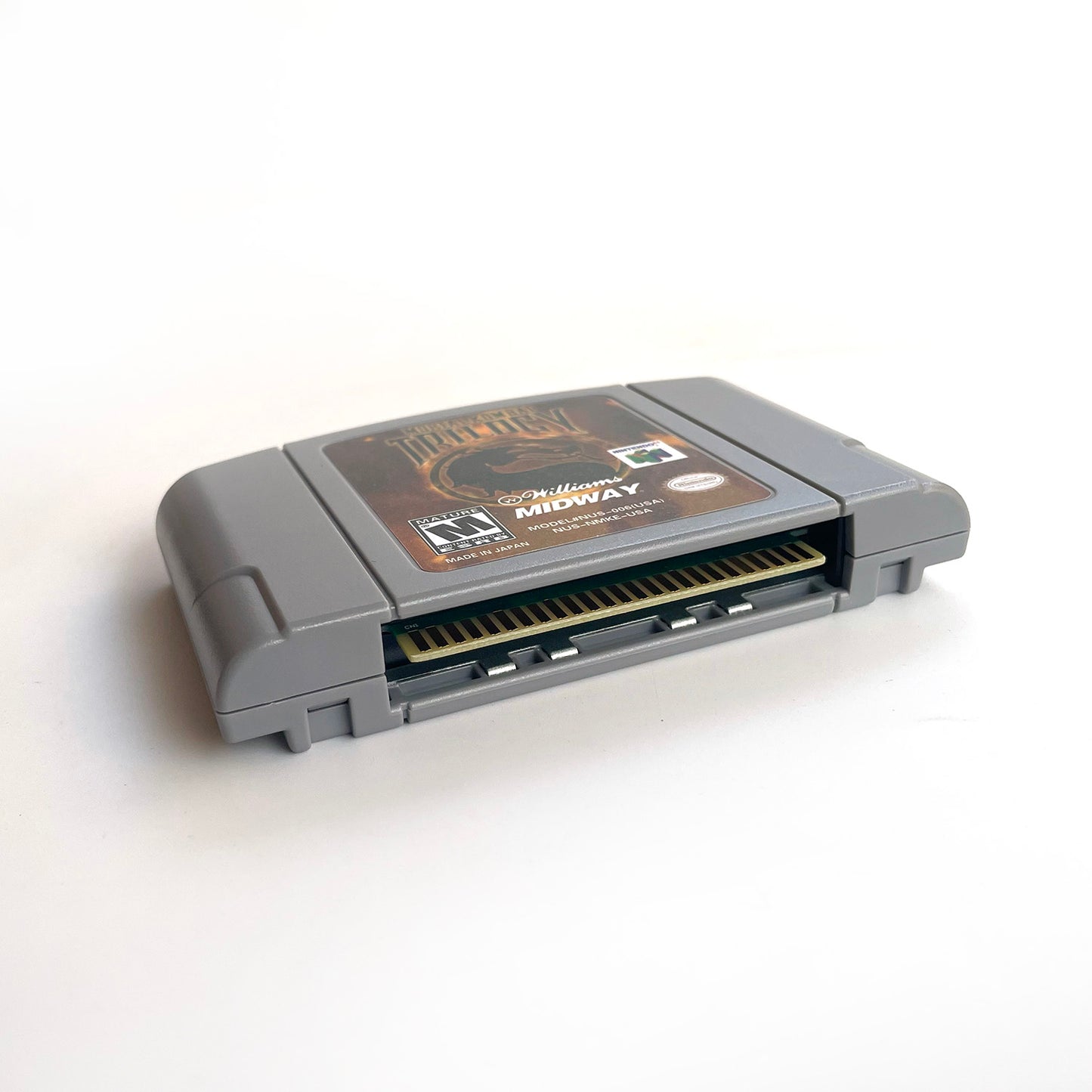 Mortal Kombat game cartridge with tray box for N64 Nintendo 64