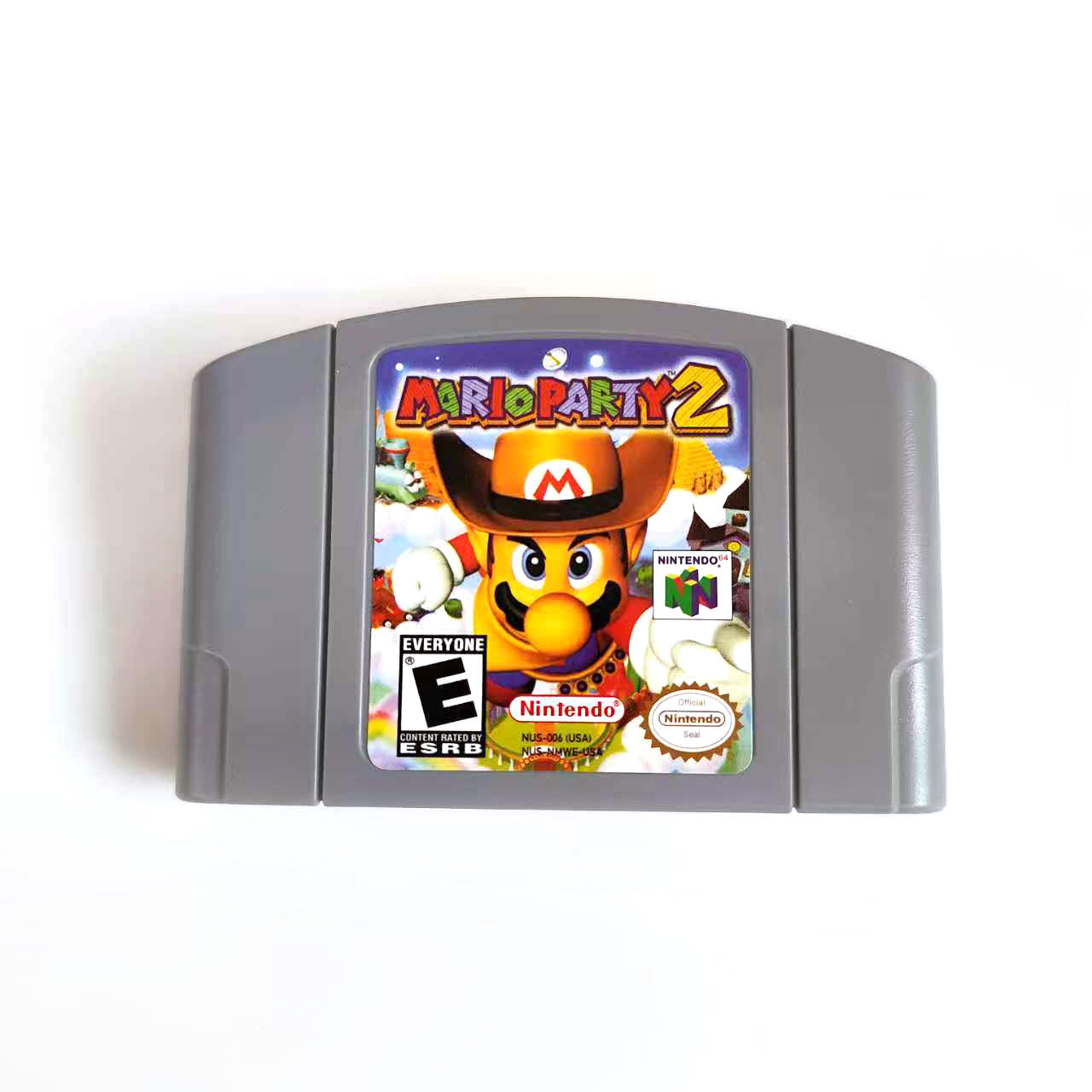 Mario party 2 game cartridge with tray box for N64 Nintendo 64