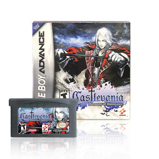 USA Englsih Castlevania Harmony of Dissonance Nintendo Game Cartridge Tray Box for Gba Game Boy Advance