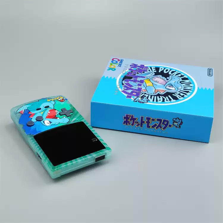 GBC GAMEBOY COLOR game console, high brightness handheld console, point-to-point full fit small saw crocodile