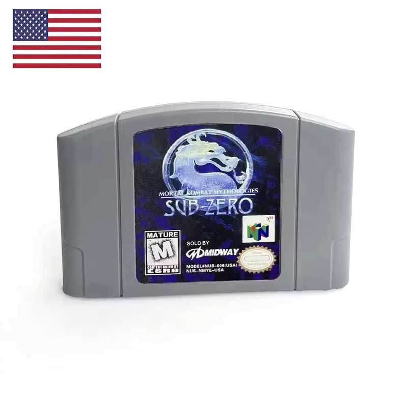 （Shipped from the United States)USA NTSC Version English Retro Video Game Consoles  N64 64bit Game Cartridge for N64