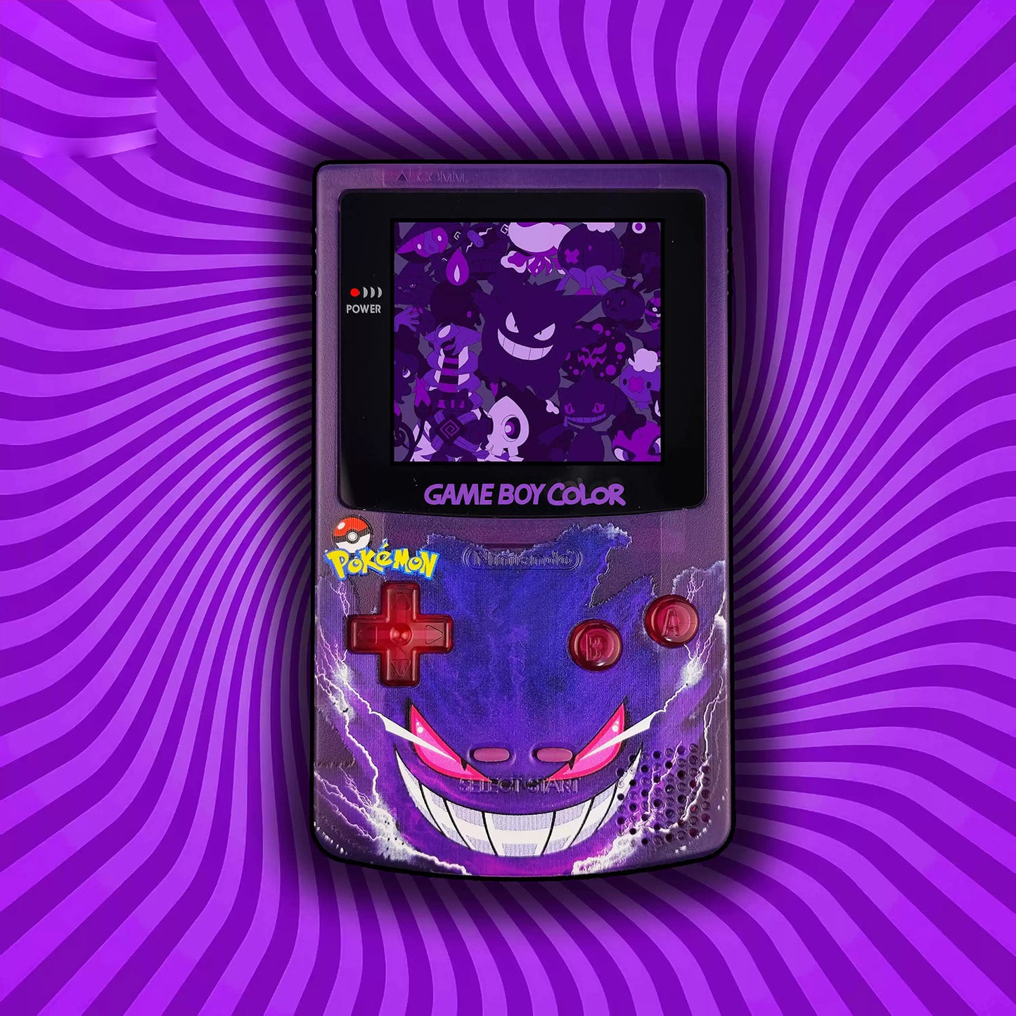 GBC customized GAMEBOY COLOR game console, high brightness handheld console, point-to-point full fit Geng Gui