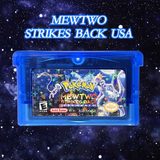 Pokemon MEWTWO STRIKES BACK v1.0 ( 1 M Flash cart ) Cartridge for GBA