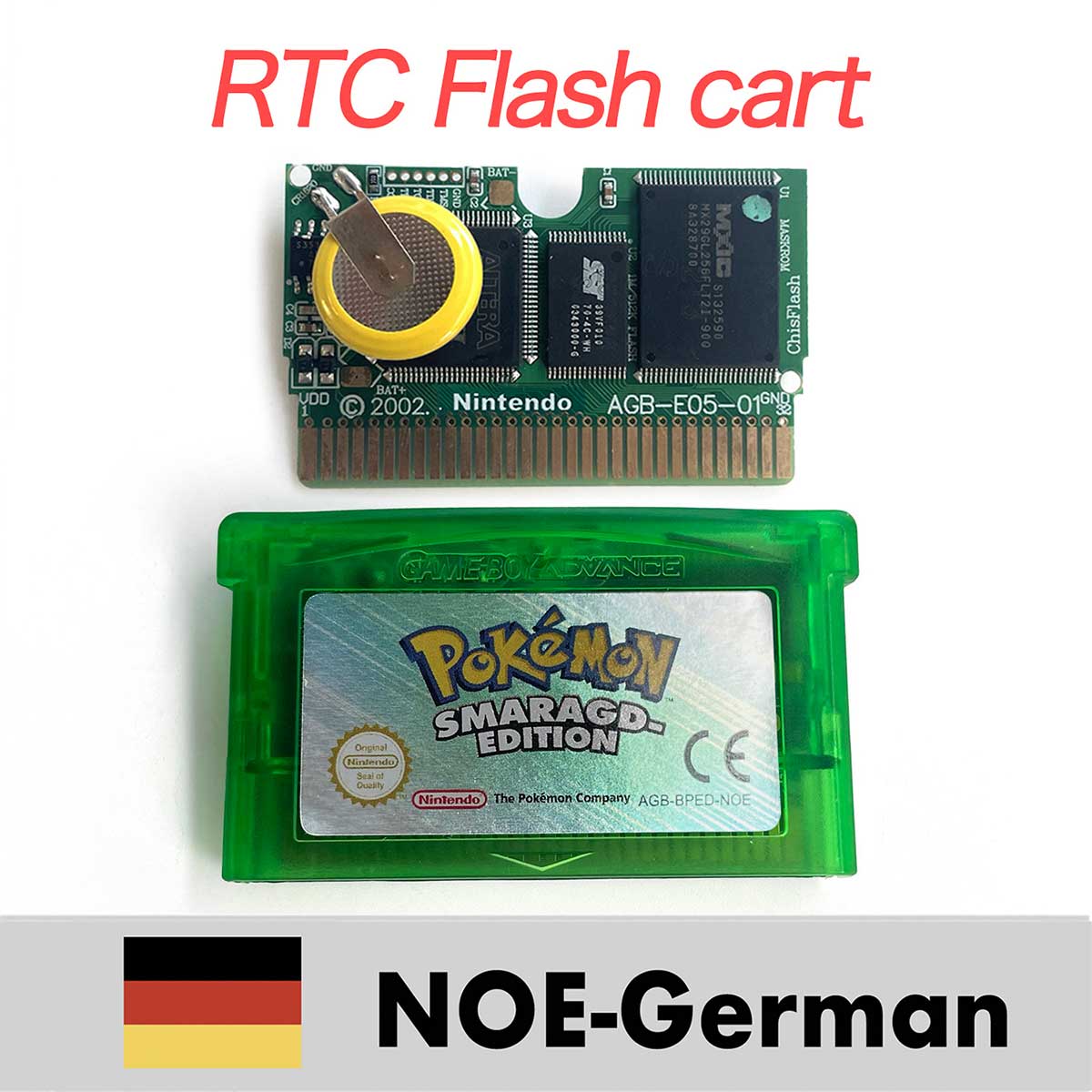 USA ESP NOE FRA EUR ITA 1M/RTC Flash cart Pokemon Emerald,firered,ruby,sapphire,leafgreen Game Cartridge for GBA multiple languages