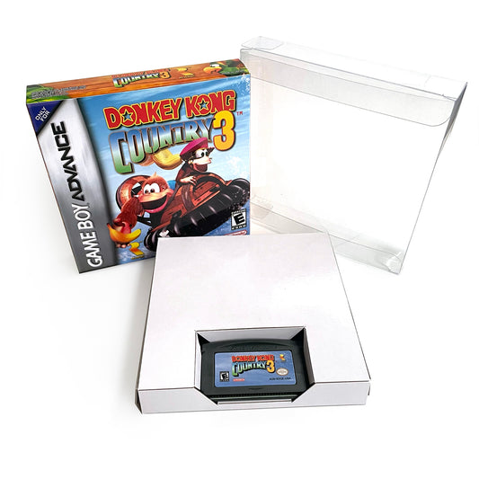 Donkey Kong Country 3 cartridge with tray box manual for gba game boy advance