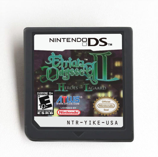 Etrian Odyssey II Heroes of Lagaard Game cartridge for Nintendo Ds 3ds 2ds