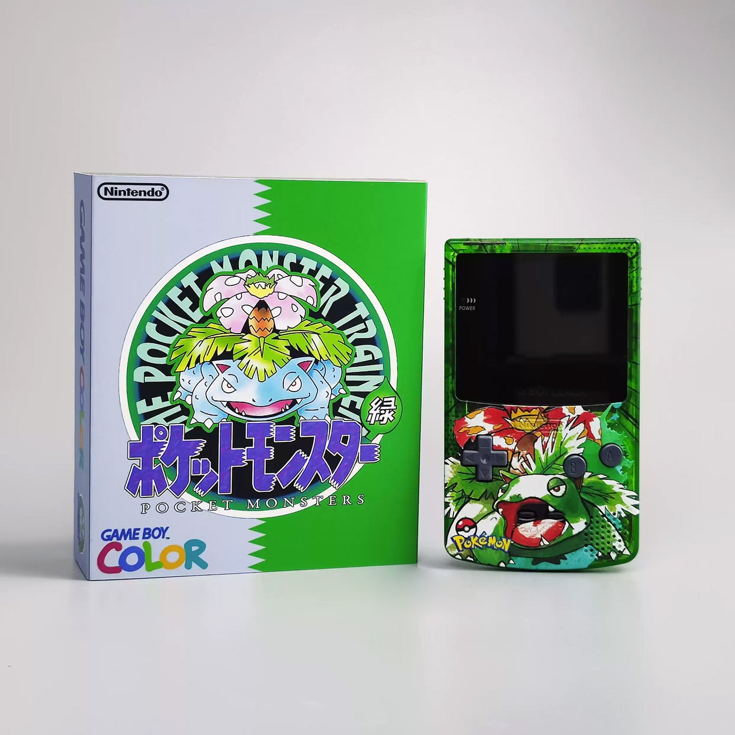 GBC GAMEBOY COLOR game console high brightness handheld console point-to-point full fit Bulbasaur