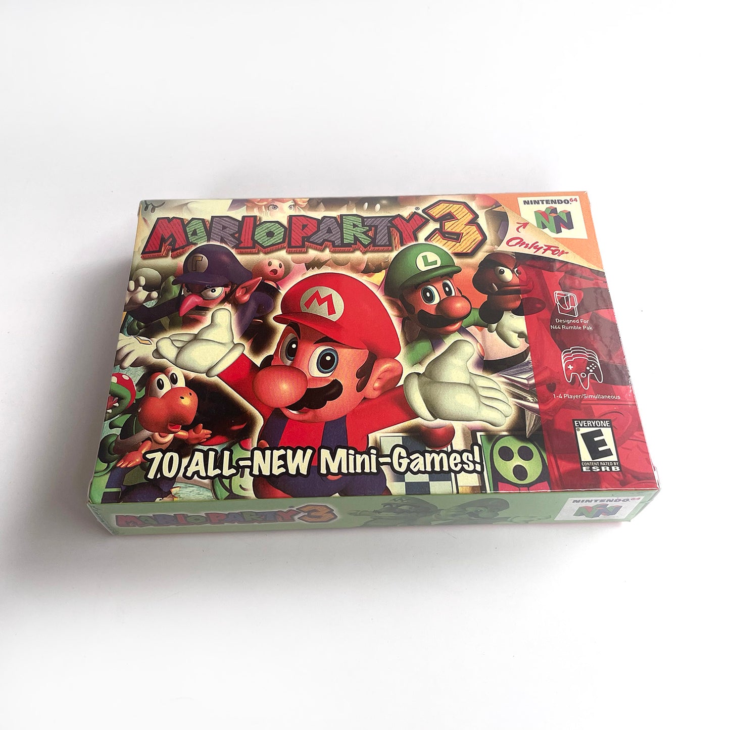 EUR PLA version English Mario party 3 game cartridge with tray box for N64 Nintendo 64