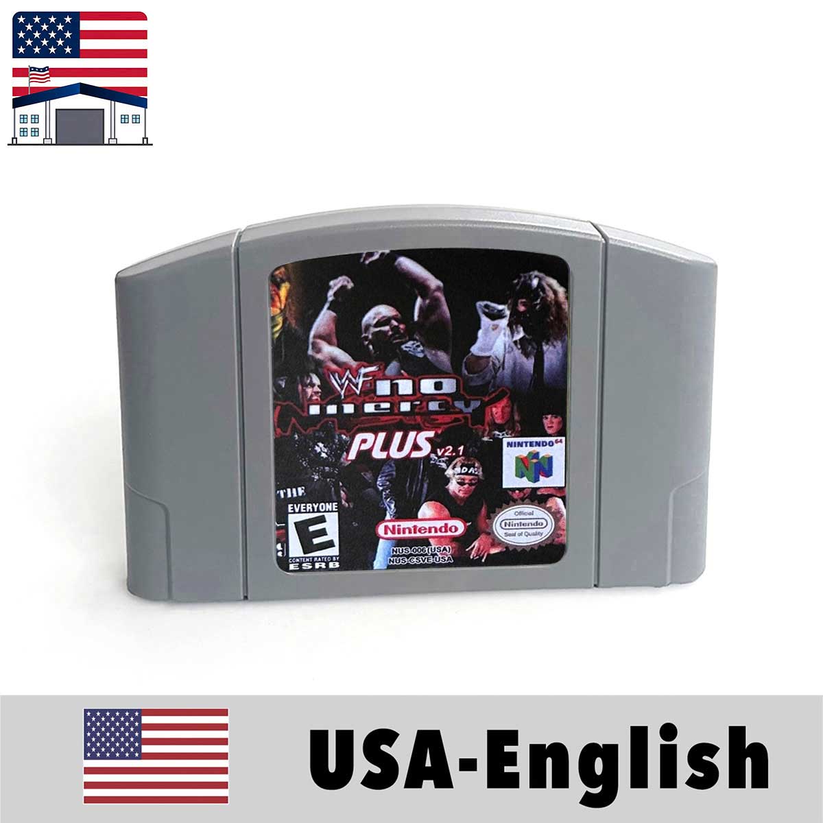 （Shipped From The United States) Mortal-Kombat Series WCW WWF USA NTSC Version English Retro Video Game Consoles 64bit Game Cartridge for N64