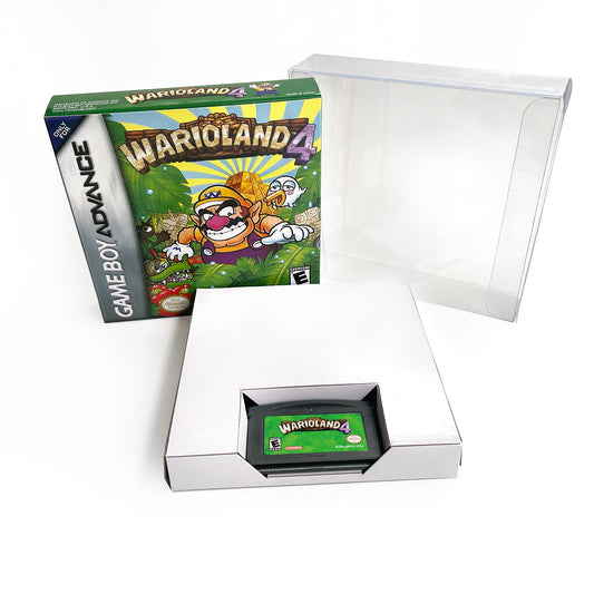 wario land 4 cartridge with tray box manual for gba game boy advance