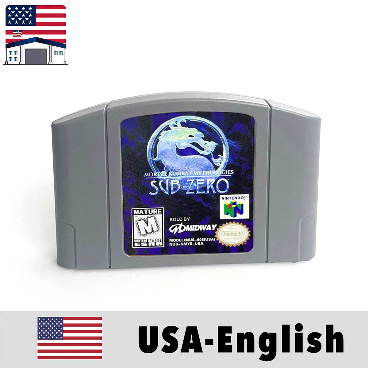 （Shipped From The United States) Mortal-Kombat Series WCW WWF USA NTSC Version English Retro Video Game Consoles 64bit Game Cartridge for N64