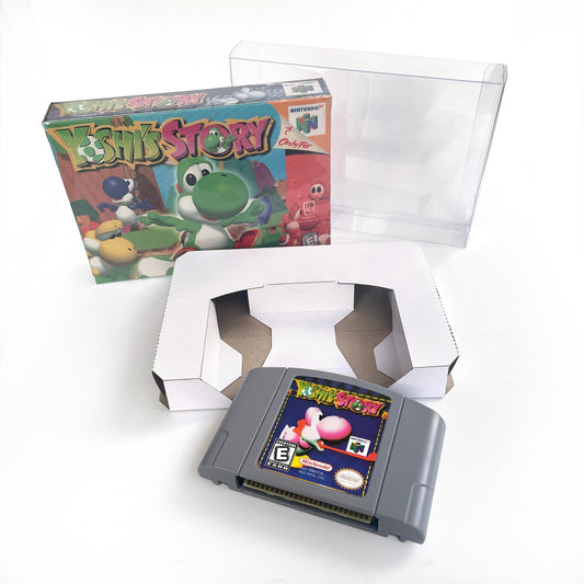 Yoshi's Story game cartridge with tray box for N64 Nintendo 64