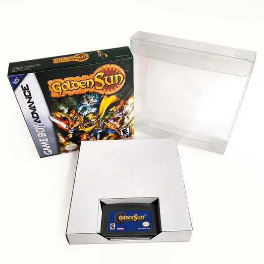 Golden sun  cartridge with tray box manual for gba game boy advance