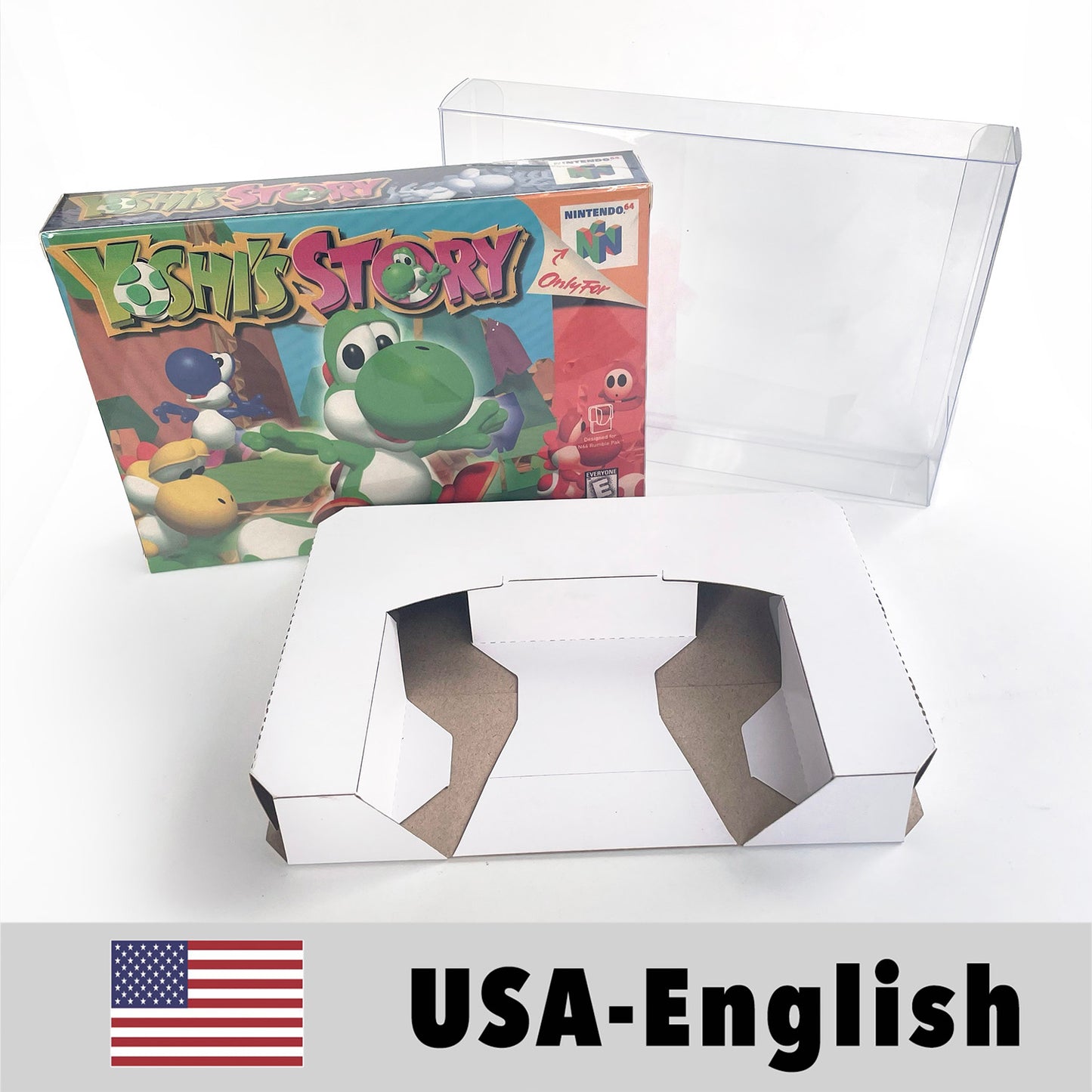 EUR PLA version English Resident Evil 2 game cartridge with tray box for N64 Nintendo 64