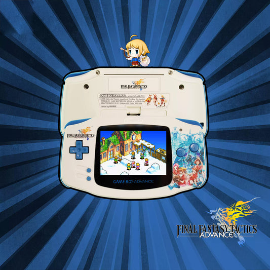 GAMEBOY Advance GBA Gaming Console Highlighting SP GBM NDSL Final Fantasy