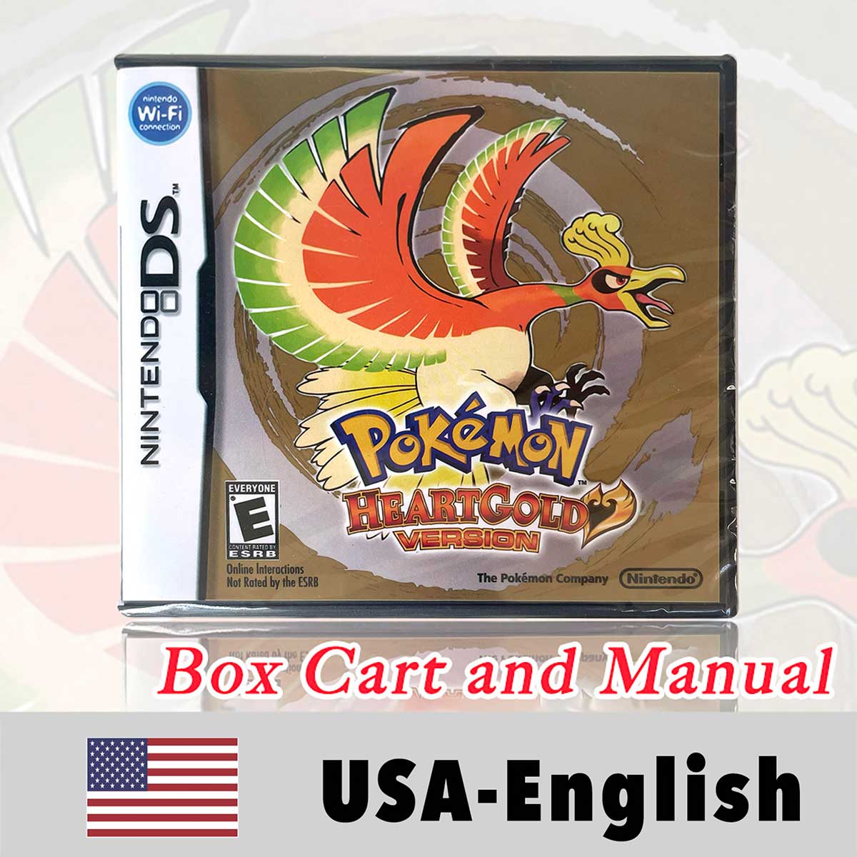 USA English Pokemon Platinum HeartGold SoulSilver Diamond Pearl Sealed Package Game Cartridge with Box and Manual for DS