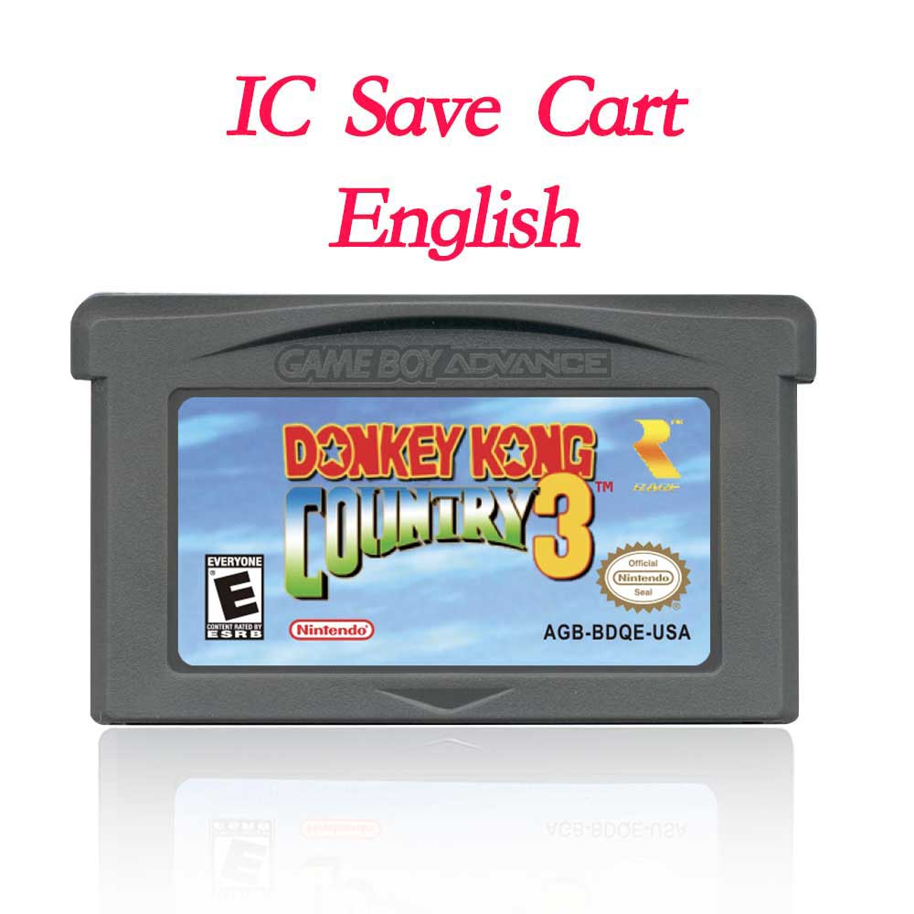 USA Englsih Zelda,super Mario,Kirby,Final Fantasy,donkey Kong,Castlevania,Metroid, Fire Emblem  Nintendo Game Cartridge for Gba