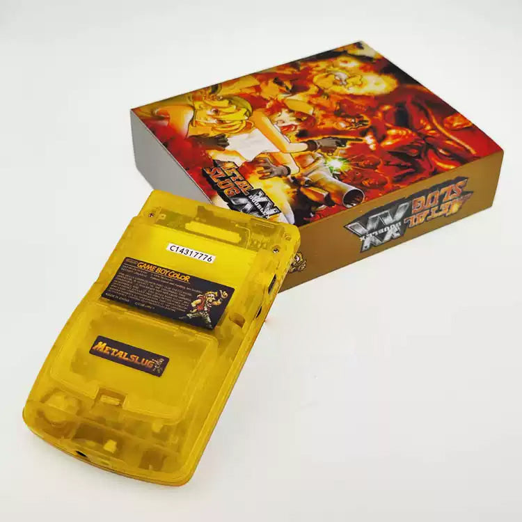 GBC customized GAMEBOY COLOR game console, high brightness handheld console, point-to-point fully bonded alloy bullet head