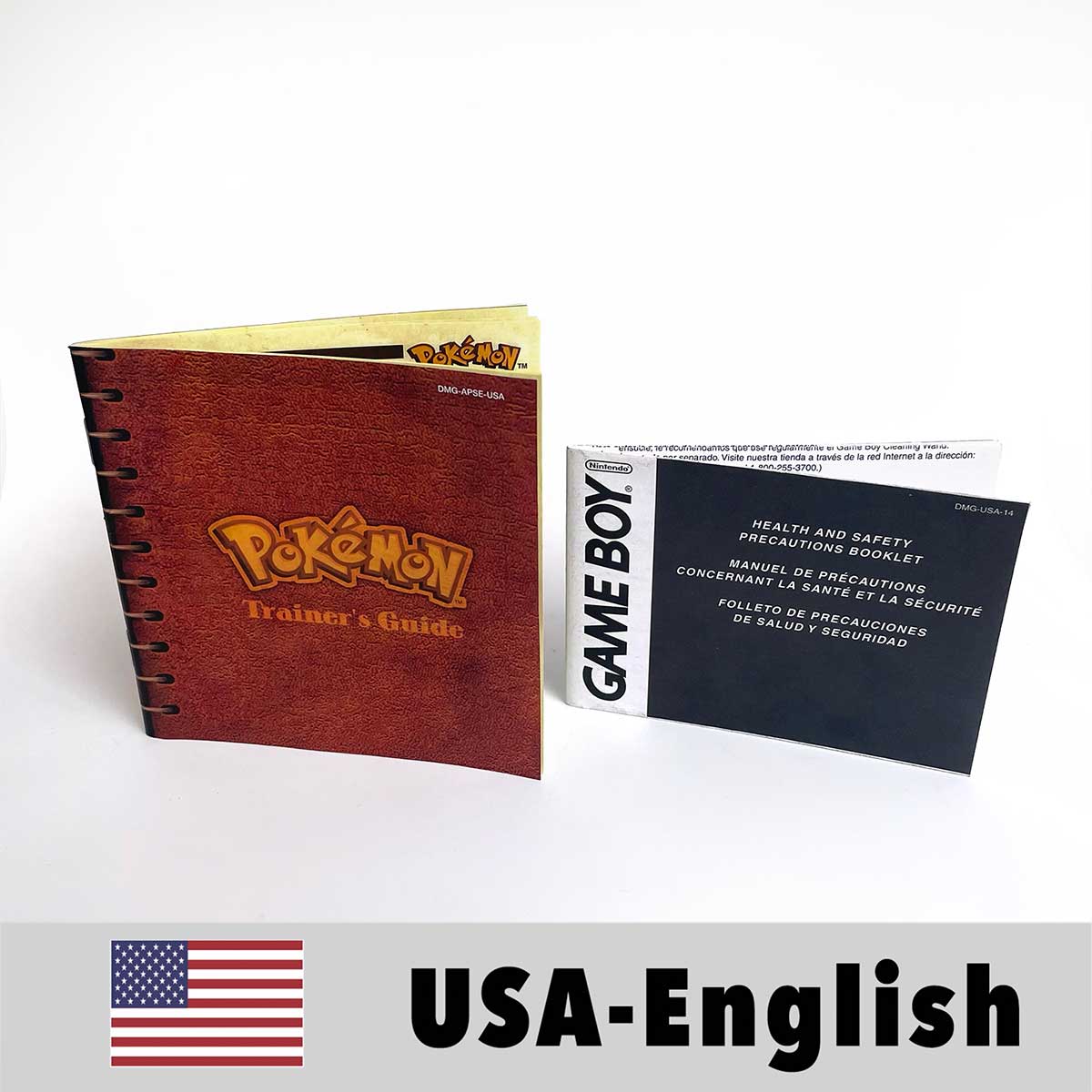 USA FRA NOE ESP ITA EUR Pokemon crystal gold silver red blue yellow Metallic FoilFinish Box Trey Manual label for GBC