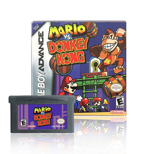 USA Englsih Mario Vs. Donkey Kong Nintendo Tray Box Game Cartridge for Gba