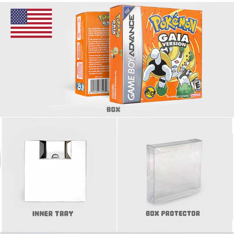 USA ESP Pokemon GAIA ( 1 M Flash cart ) Cartridge for GBA