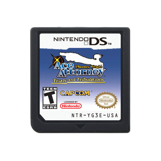 Phoenix Wright Ace Attorney Trials and Tribulations Game cartridge for Nintendo Ds 3ds 2ds