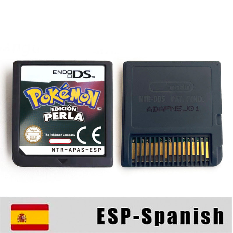 ESP ITA FRA USA EUR NOE Pokemon HeartGold SoulSilver Platinum Diamond Pearl Nintendo Video Console Game Cardride For DS 2DS 3DS