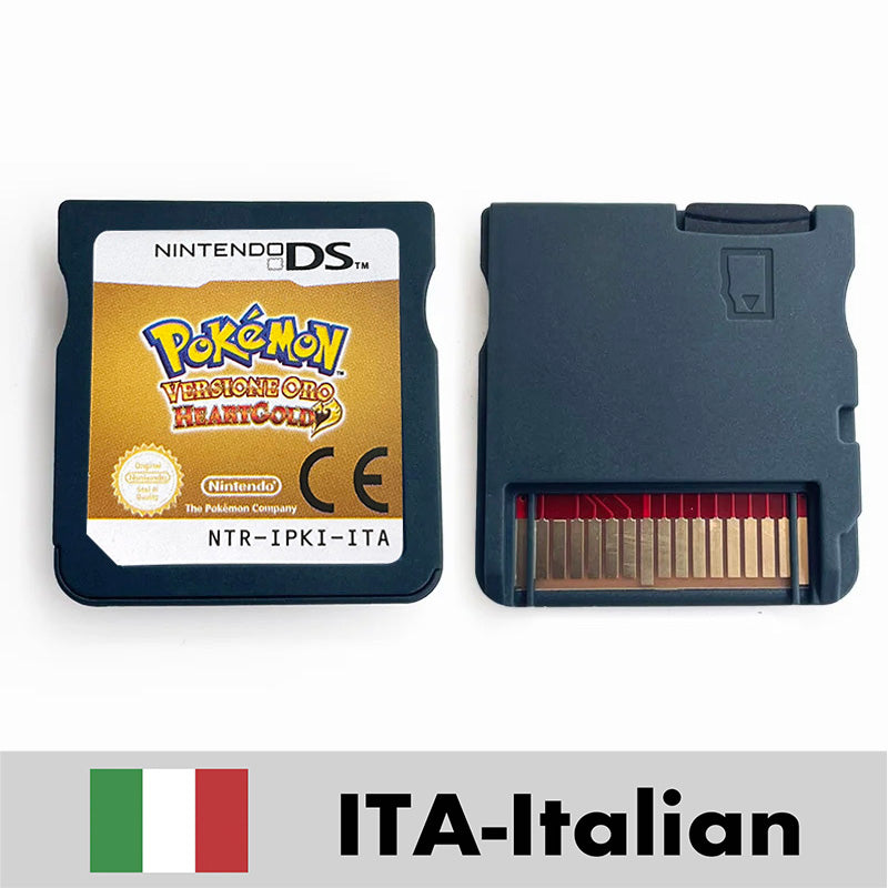 USA FRA ITA NOE ESP Pokemon HeartGold SoulSilver Black 1 2 White 1 2 Nintendo Game Cartridge for DS NDS 3DS