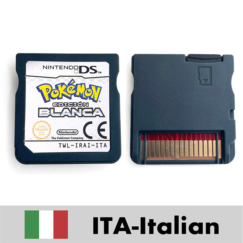 USA FRA ITA NOE ESP Pokemon HeartGold SoulSilver Black 1 2 White 1 2 Nintendo Game Cartridge for DS NDS 3DS