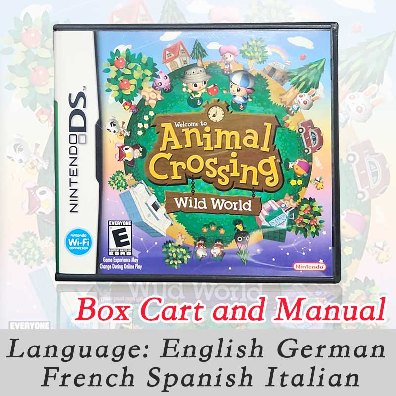 Mario Kart DS Animal Crossing Wild World The Legend of Zelda Phantom Hourglass with Box Game Cartridge Manual Ds for Nintendo Ds 3ds 2ds