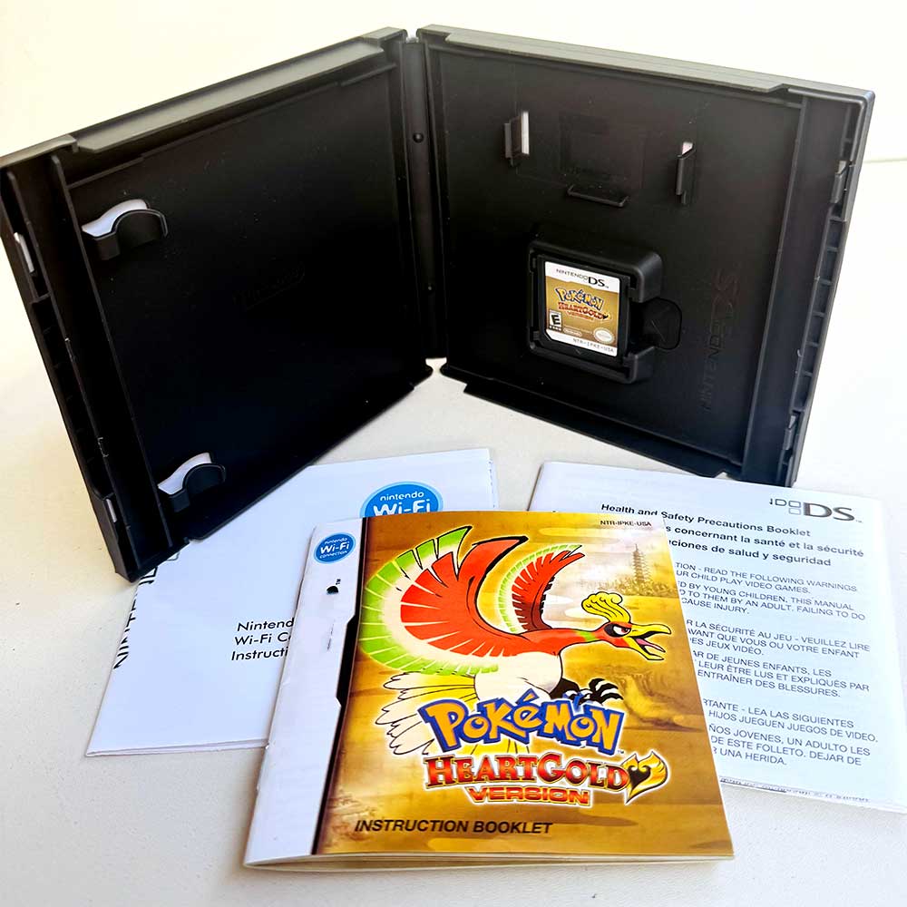 Pokemon sealed Heartgold  With Game cartridge Box Manual Ds Games for Nintendo Ds 3ds 2ds