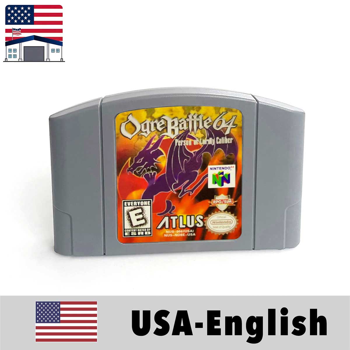 （Shipped From The United States) USA NTSC Version English Retro Video Game Consoles 64bit Game Cartridge for N64