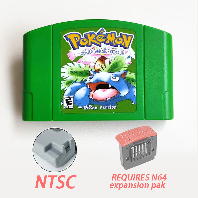 （Shipped from the United States) USA English IC Save Pokemon Emerald Leafgreen Ruby Firered Sapphire 5-in-1 Game Cartridge for GBAUSA NTSC Pokemon blue/crystal /red silver /yellow /gold /green Game Cartridge 64 Bit Game Consoles for N64